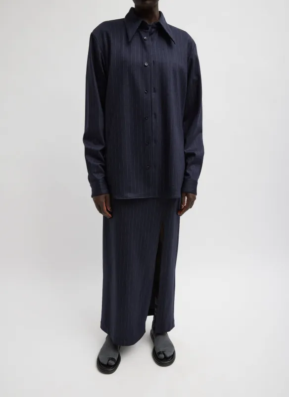 Newton Stripe Maxi Pencil Skirt made by Tibi