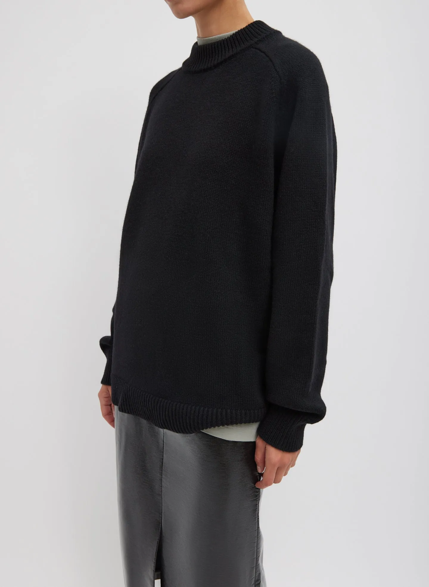 Cashmere Sweater Crewneck Oversized Sculpted Pullover sold by Tibi