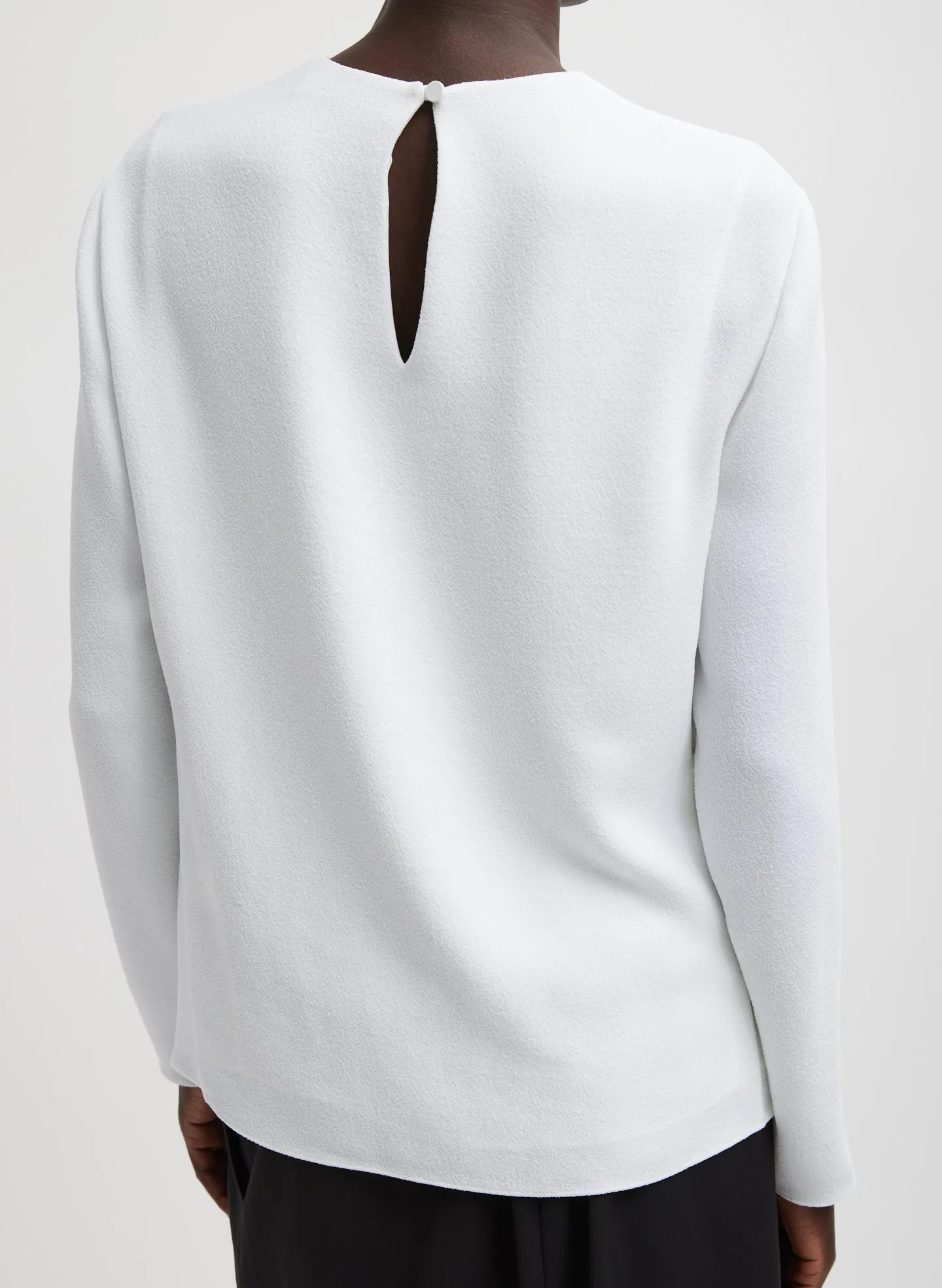 Pebble Sable Paneled Long Sleeve Top sold by Tibi product image thumbnail 3