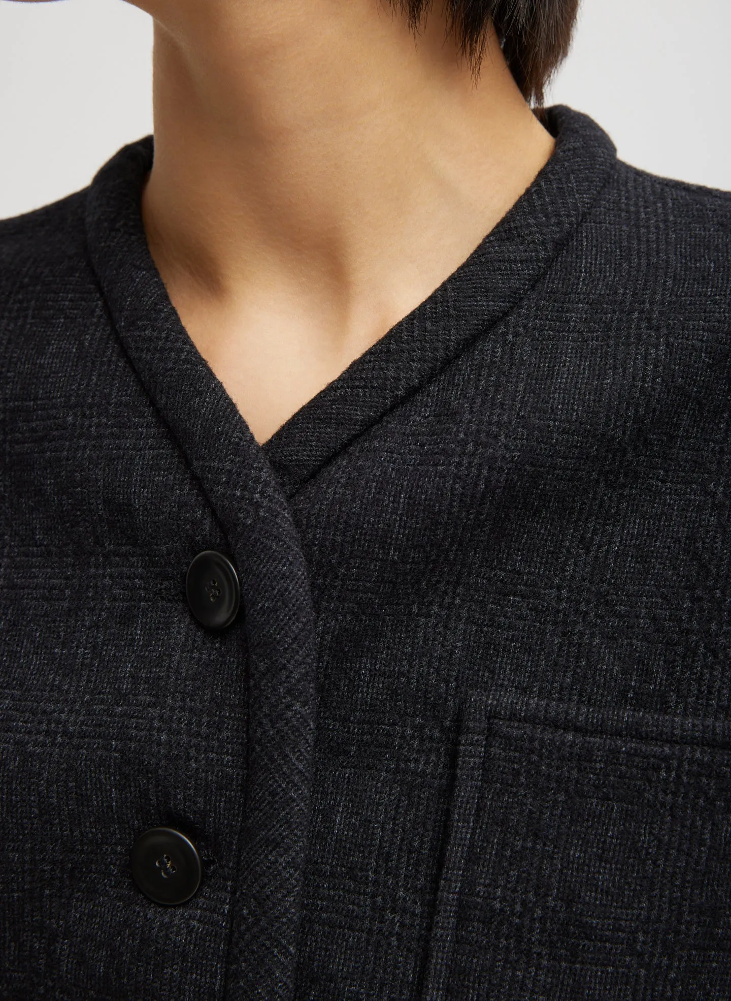 Kian Glenplaid Blousant Vest sold by Tibi product image thumbnail 3