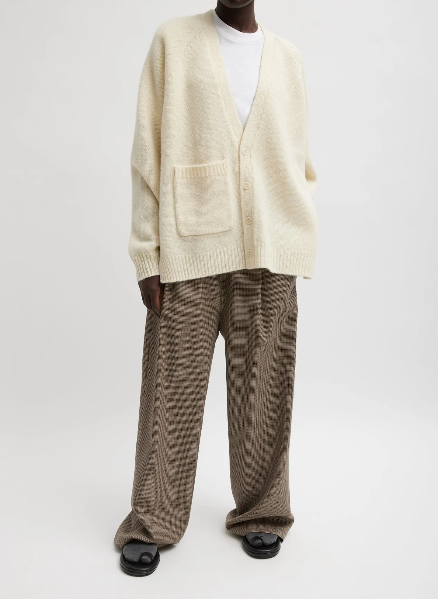 Soft Lambswool Half Cardigan sold by Tibi product image thumbnail 4