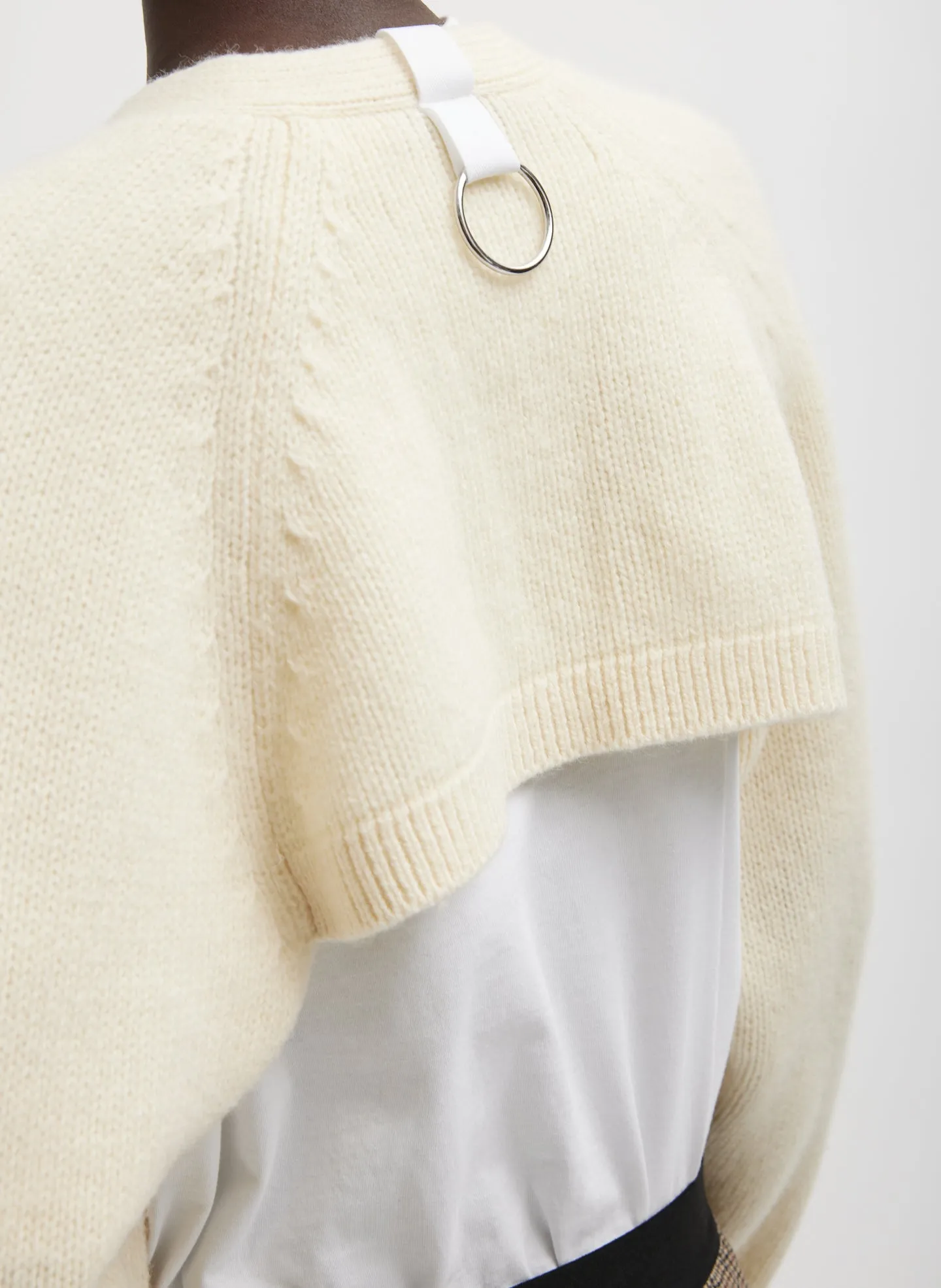Soft Lambswool Half Cardigan sold by Tibi product image thumbnail 3