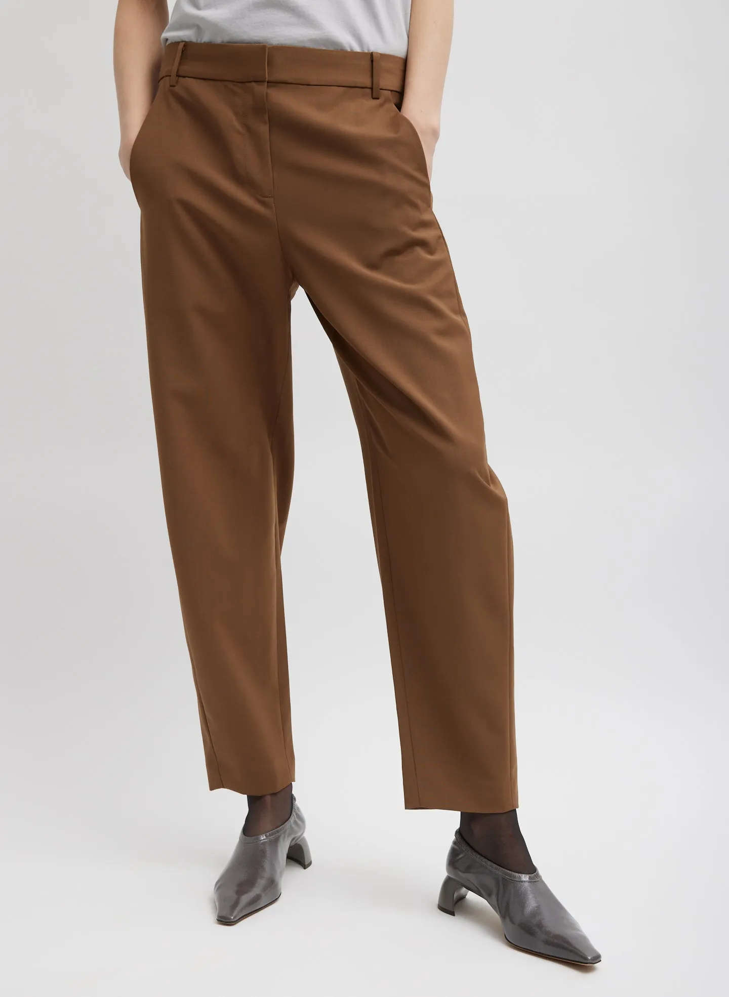Tropical Wool Reese Sculpted Trouser sold by Tibi product image thumbnail 5