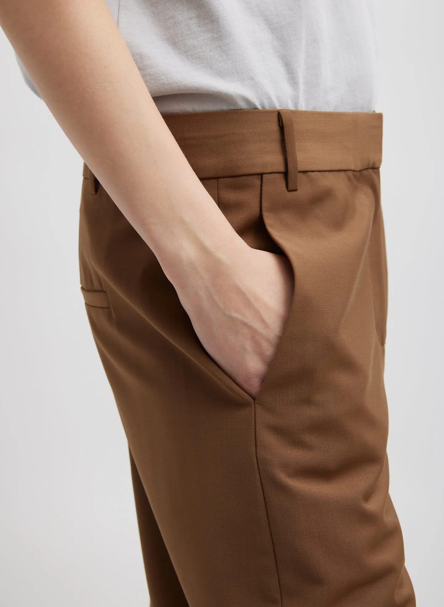 Tropical Wool Reese Sculpted Trouser sold by Tibi product image thumbnail 4