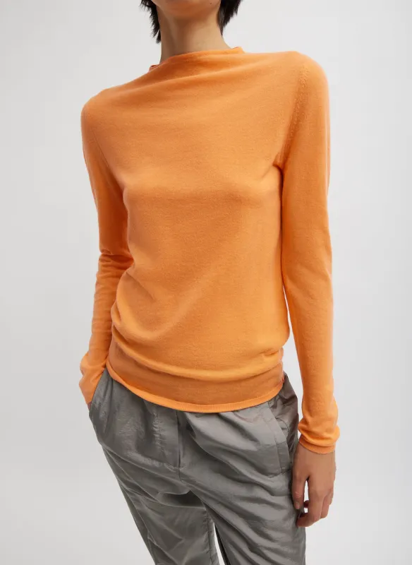 Skinlike Mercerized Wool Soft Sheer Pullover made by Tibi