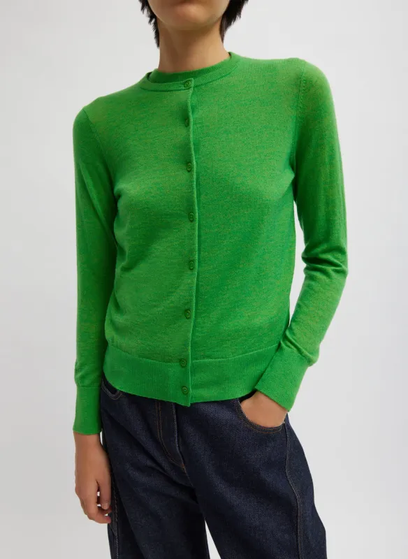 Skinlike Mercerized Wool Shrunken Cardigan sold by Tibi