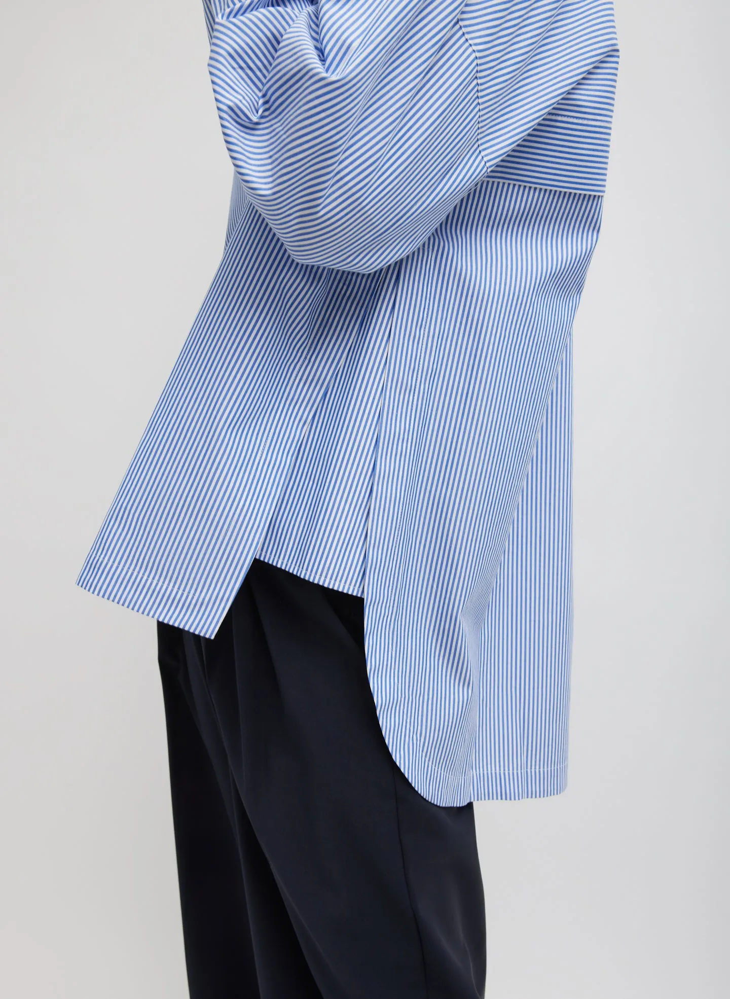 Striped Shirting Gabe Oversized Shirt sold by Tibi product image thumbnail 2