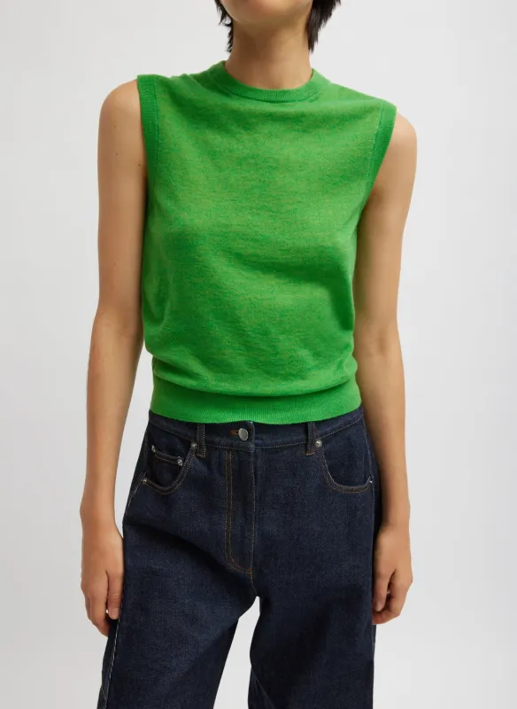 Skinlike Mercerized Wool Sleeveless Sweater sold by Tibi