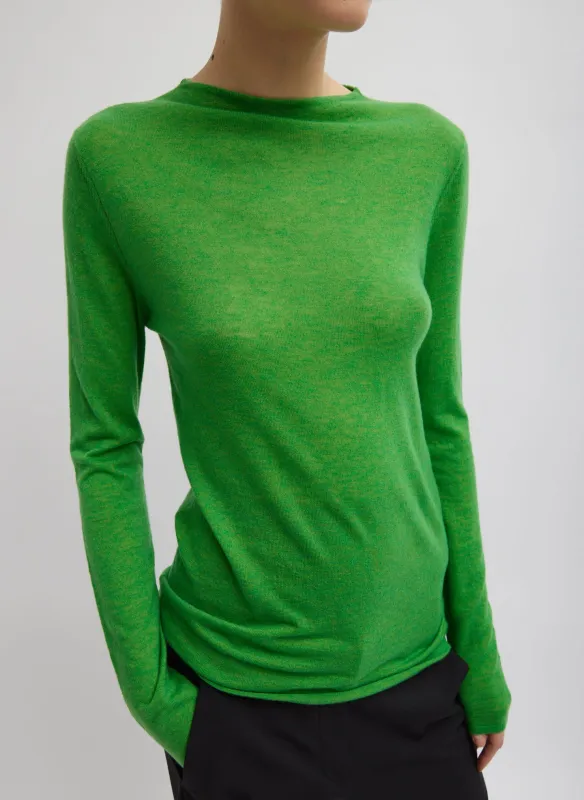 Skinlike Mercerized Wool Soft Sheer Pullover sold by Tibi