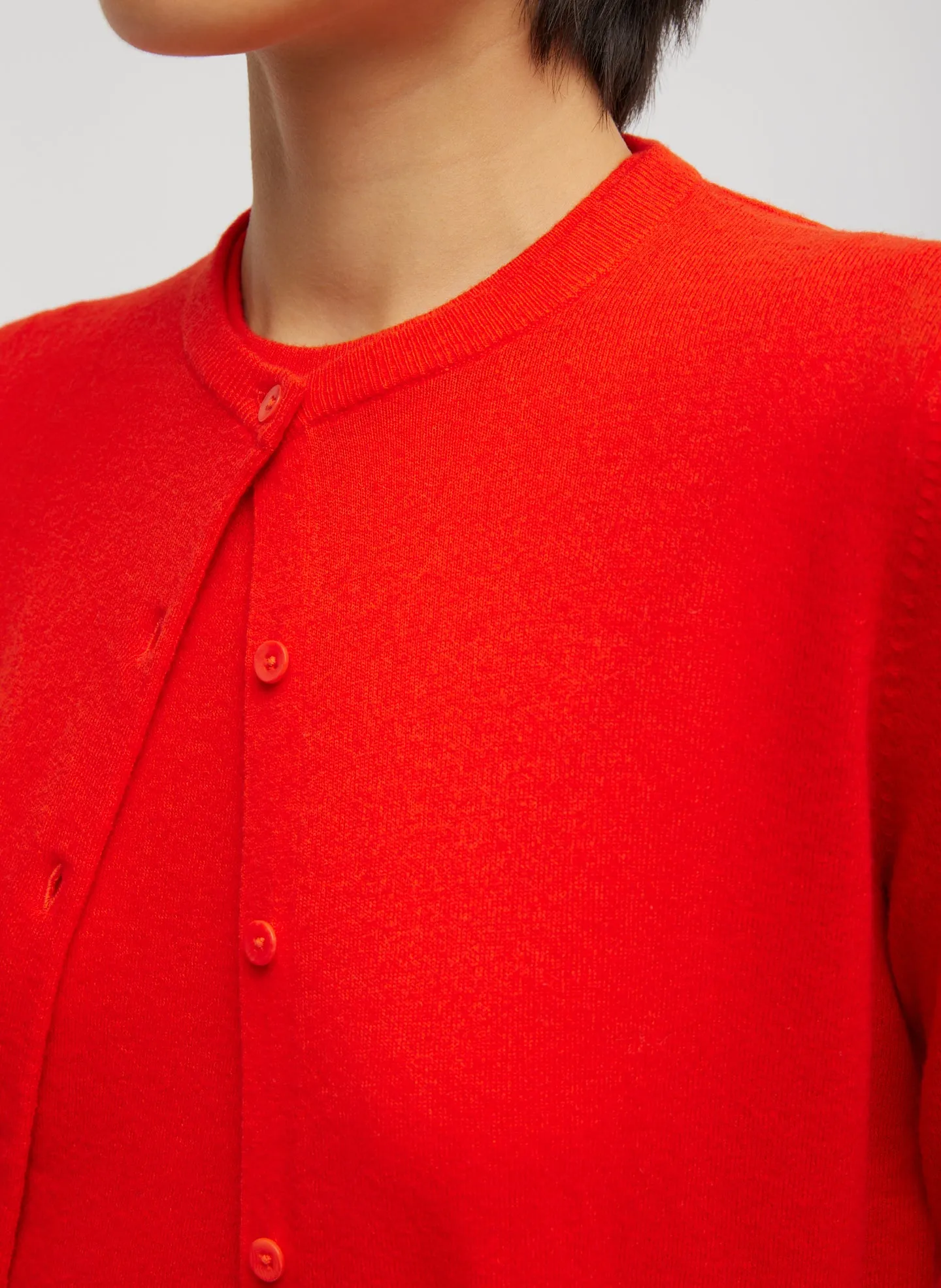 Skinlike Mercerized Wool Shrunken Cardigan sold by Tibi product image thumbnail 2