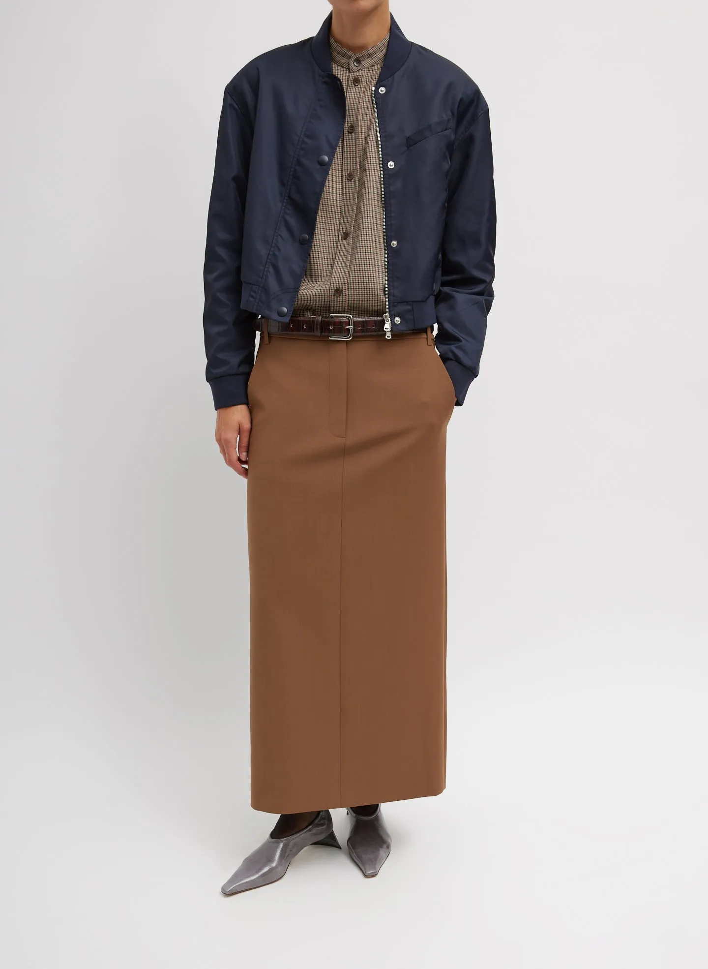 Eco Nylon Cropped Bomber sold by Tibi