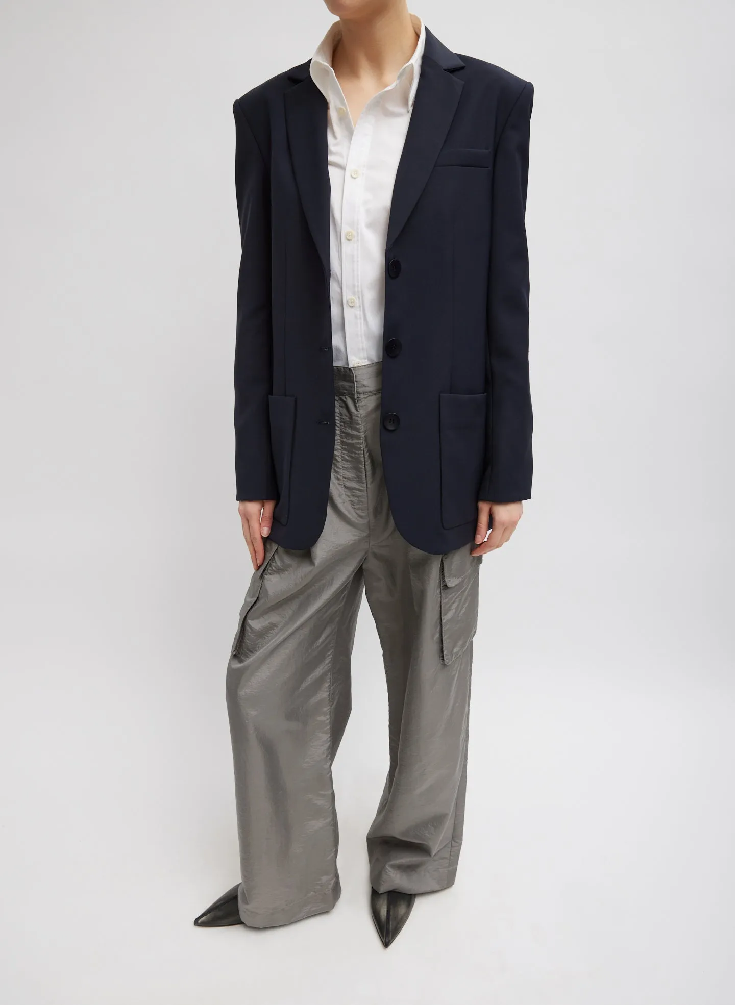 Crispy Nylon Stella Pleated Cargo Pant sold by Tibi product image thumbnail 3