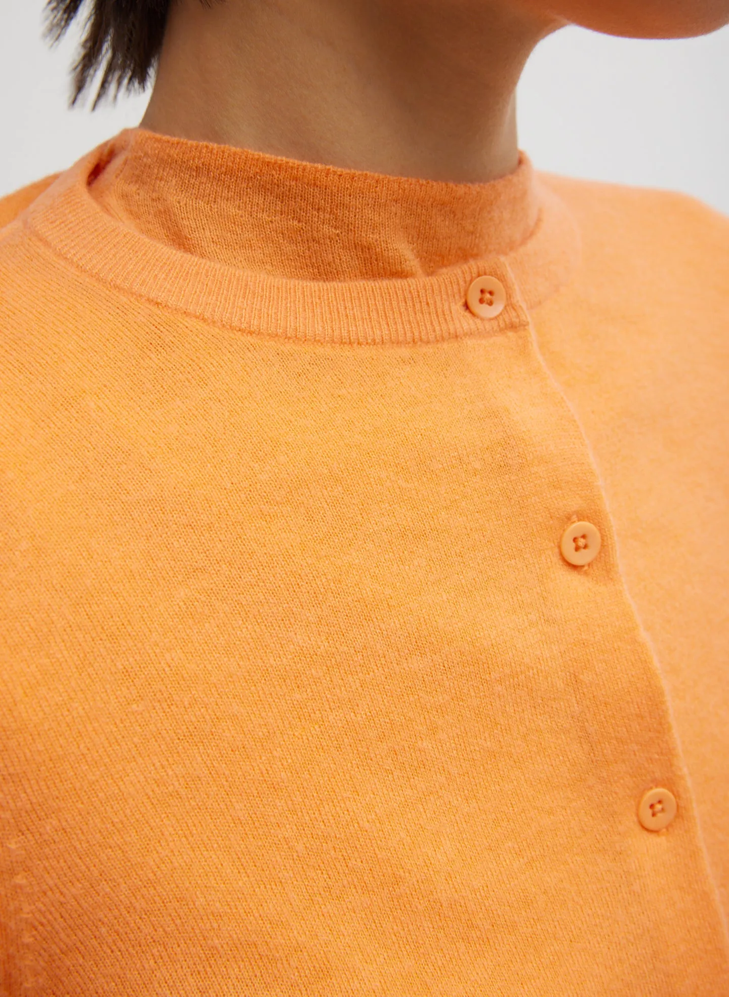 Skinlike Mercerized Wool Shrunken Cardigan sold by Tibi product image thumbnail 3