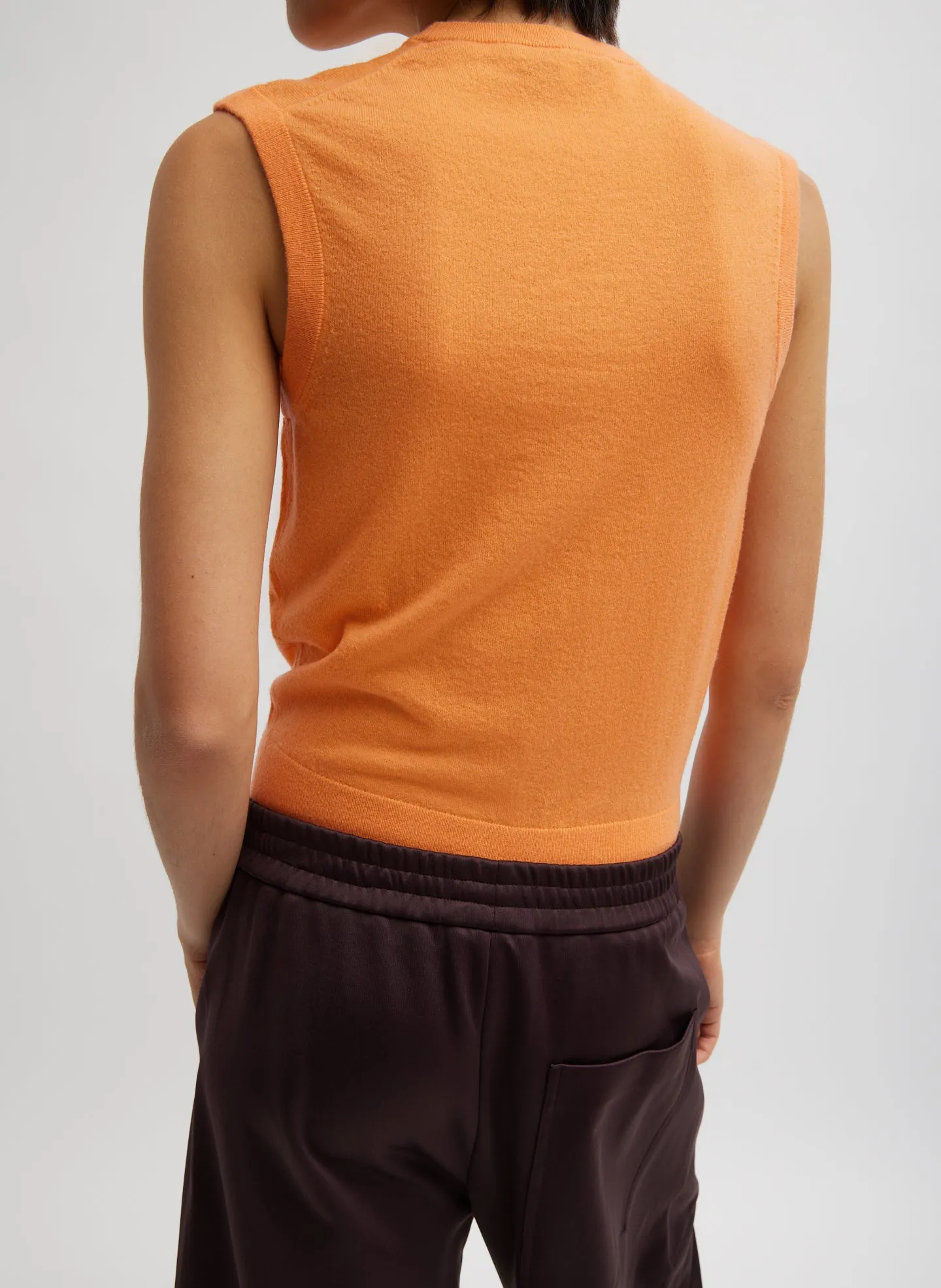 Skinlike Mercerized Wool Sleeveless Sweater sold by Tibi product image thumbnail 4
