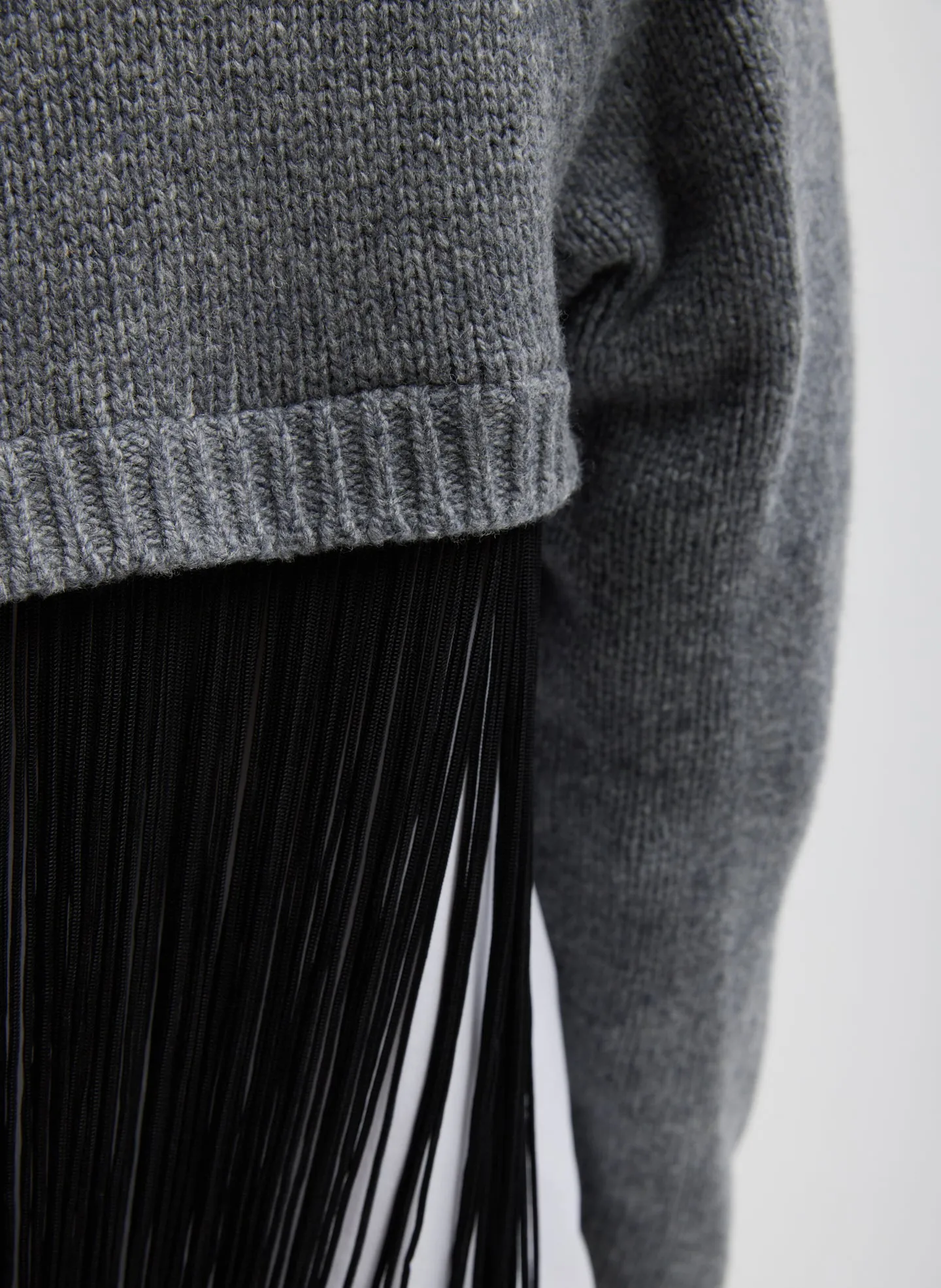 Soft Sweater Fringed Half Cardigan sold by Tibi product image thumbnail 4