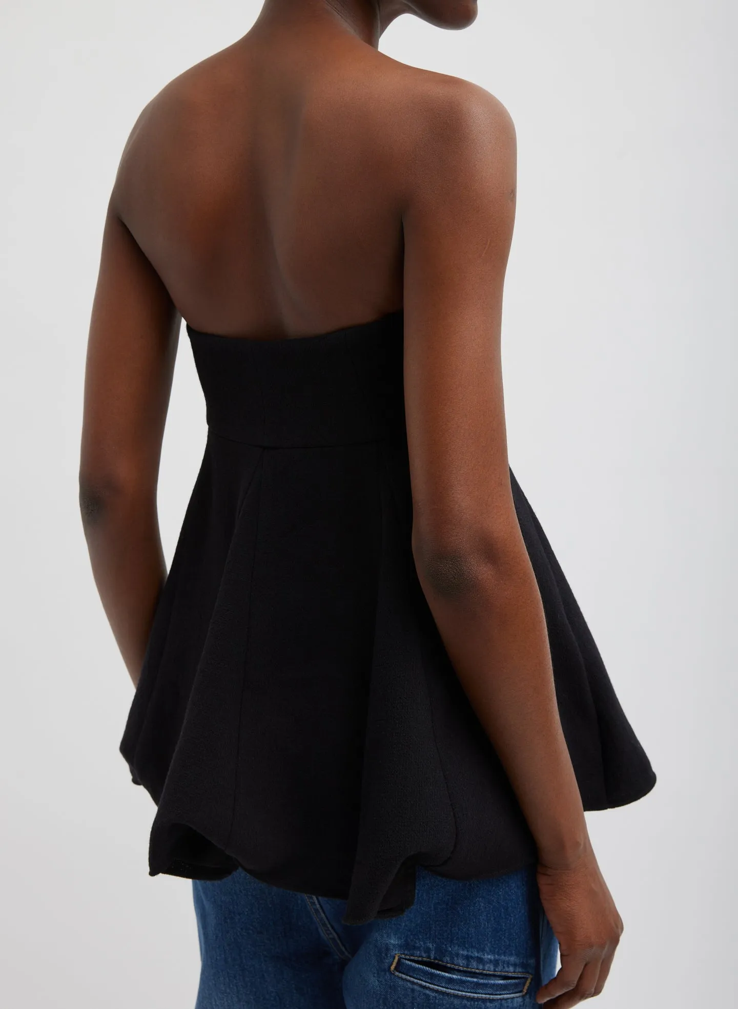 Melee Crepe Strapless Top sold by Tibi product image thumbnail 5