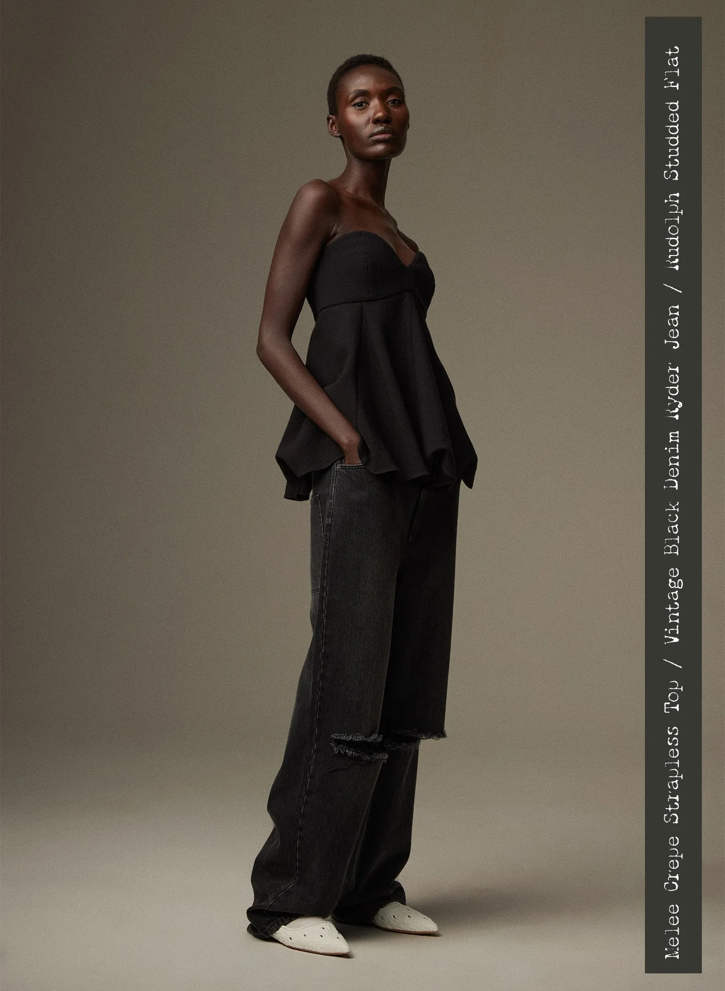 Melee Crepe Strapless Top sold by Tibi product image thumbnail 2