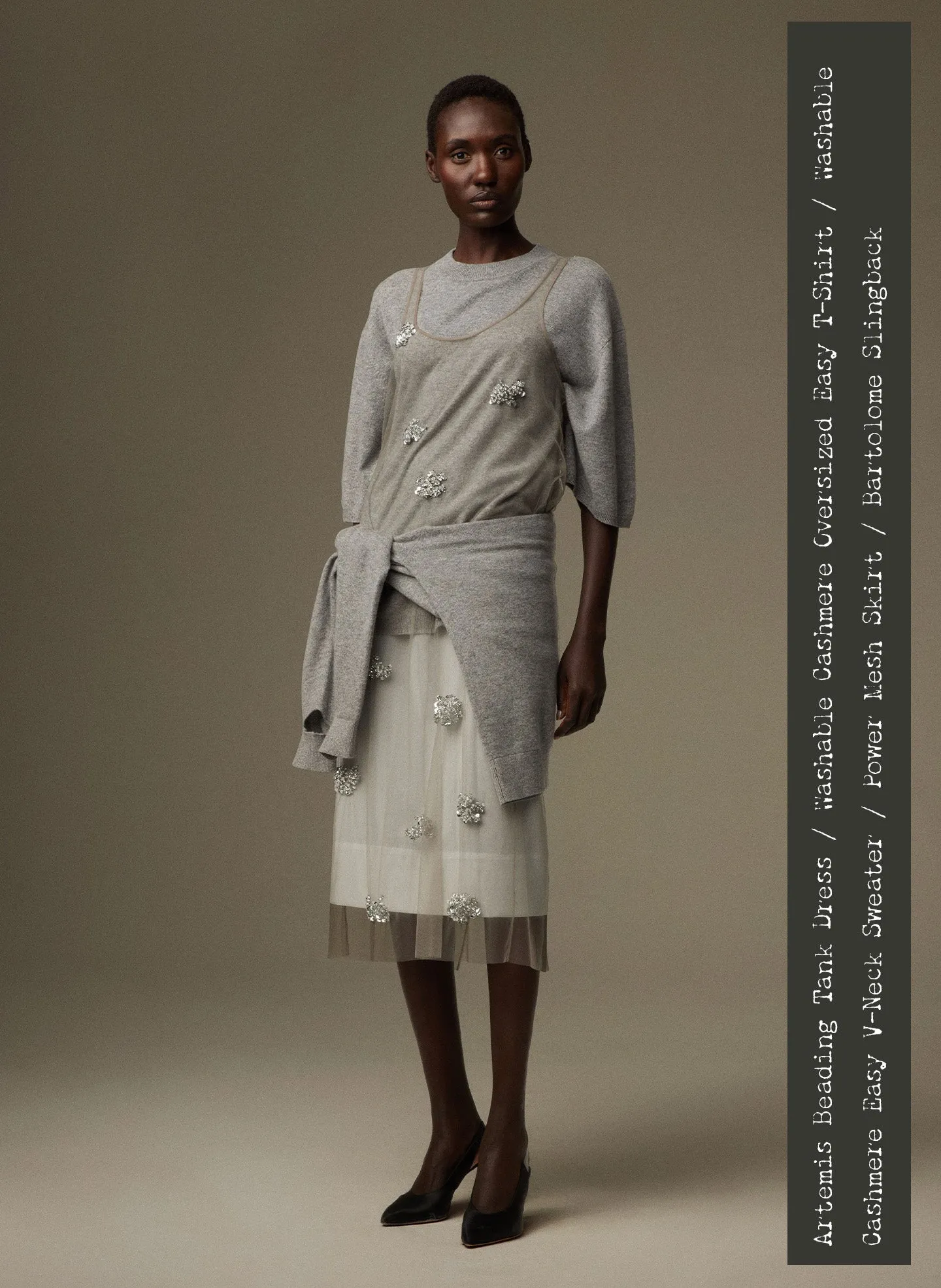 Artemis Beading Tank Dress sold by Tibi product image thumbnail 2