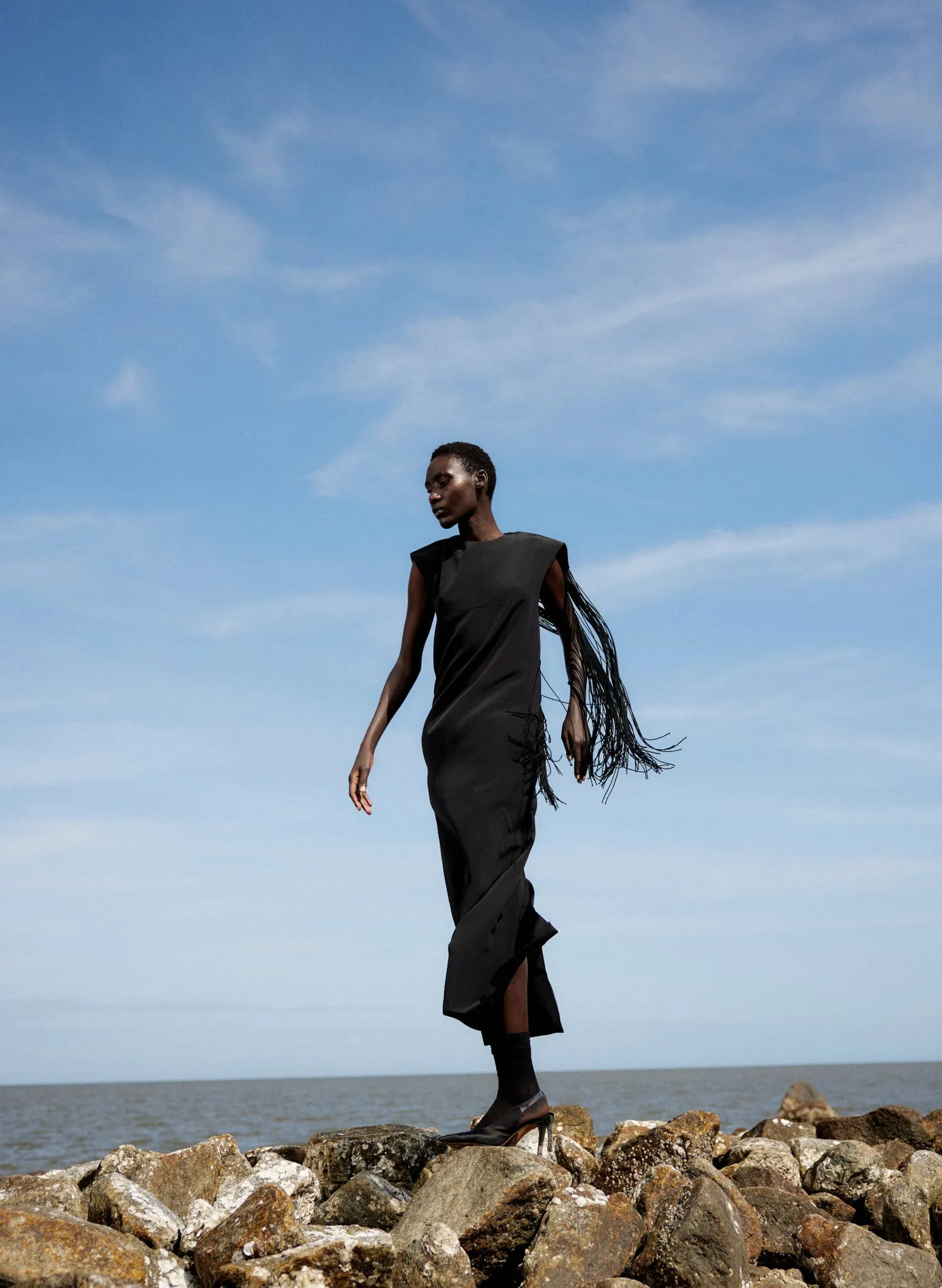 4-Ply Silk Fringed Dress sold by Tibi product image thumbnail 2
