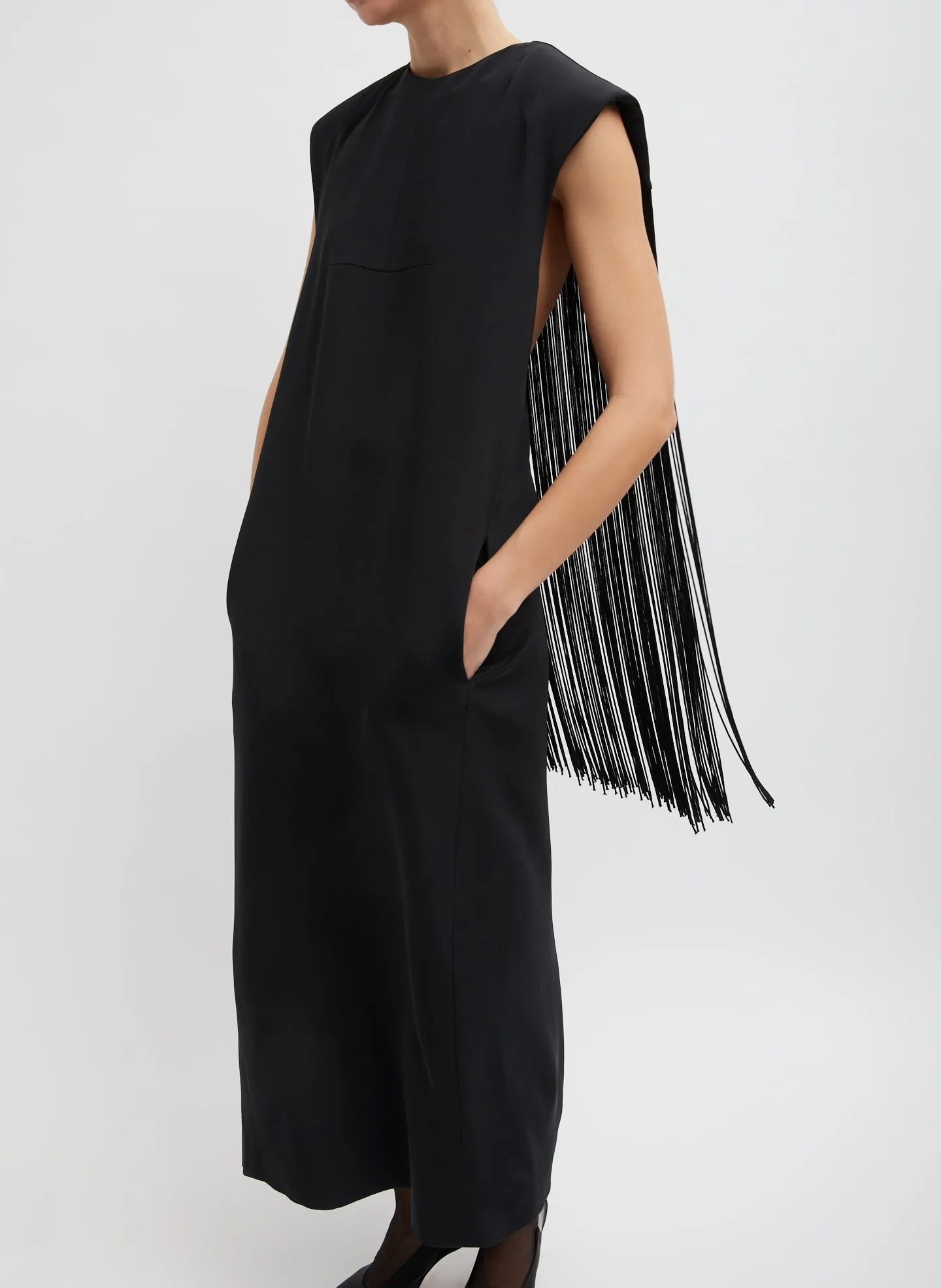 4-Ply Silk Fringed Dress sold by Tibi