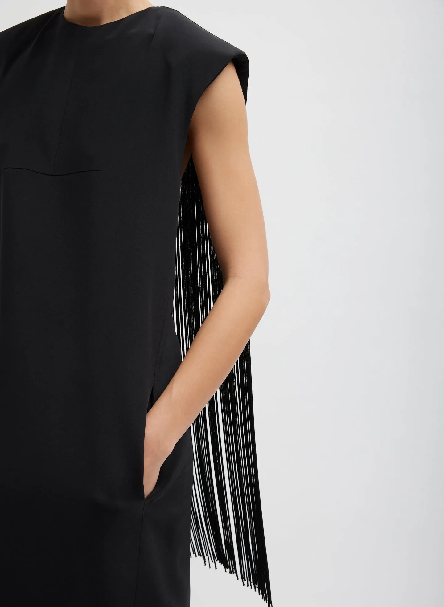 4-Ply Silk Fringed Dress sold by Tibi product image thumbnail 3