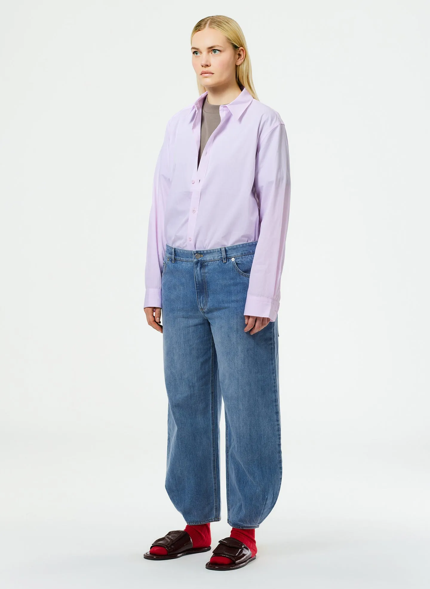 Classic Wash Denim Brancusi Jean - Regular sold by Tibi product image thumbnail 3