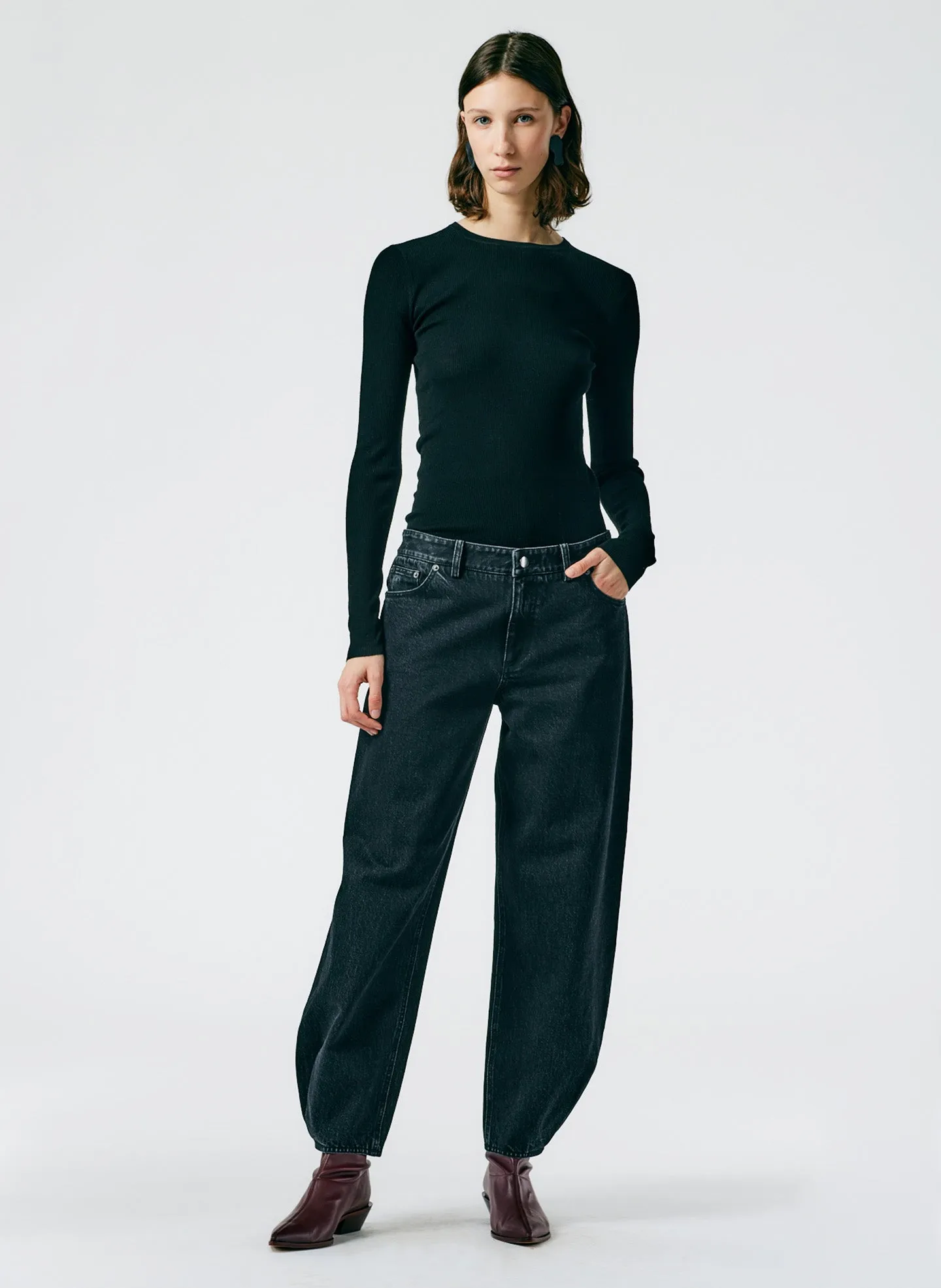 Black Denim Brancusi Jean - Long sold by Tibi