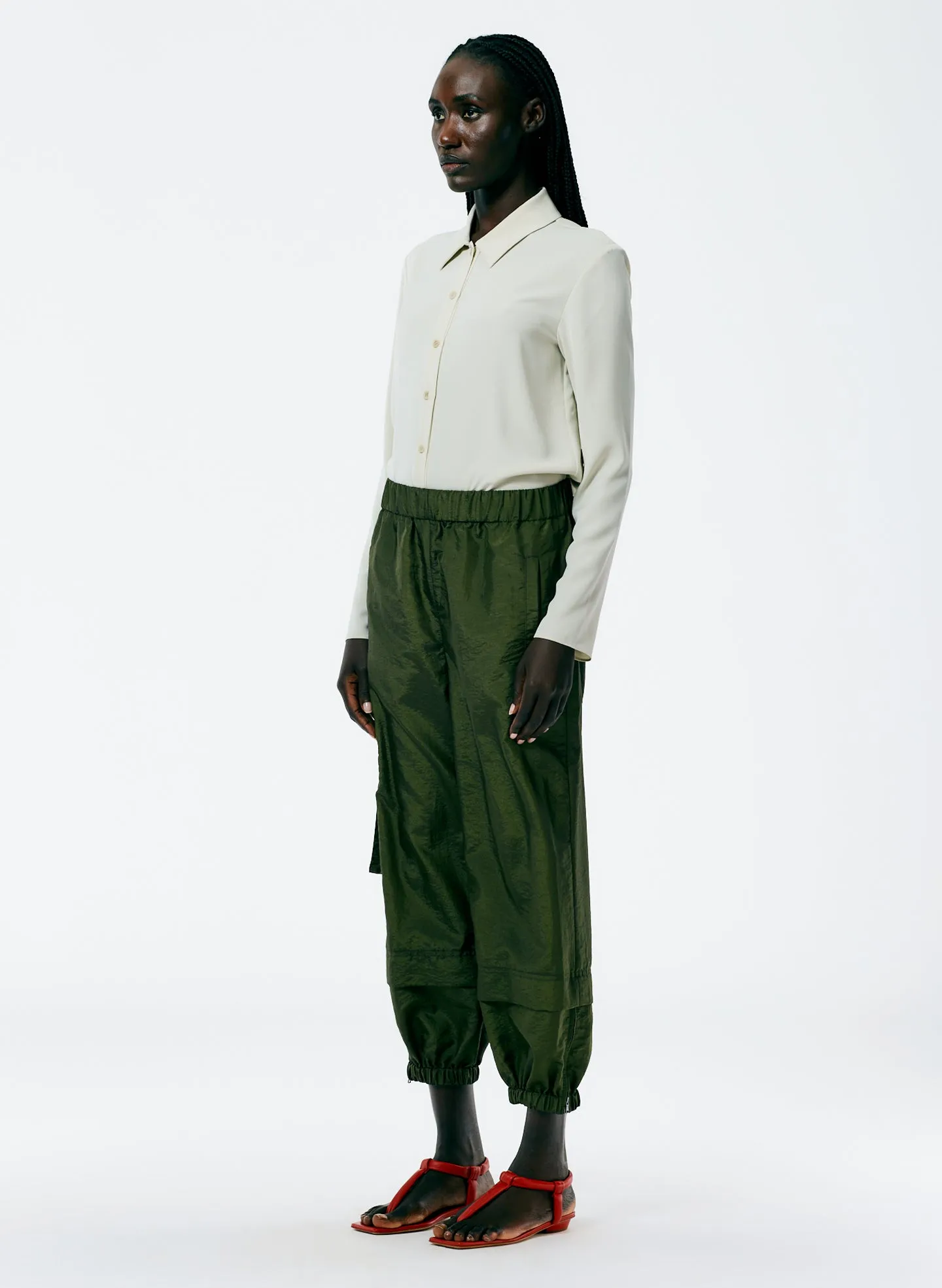 Crispy Nylon Pull On Wilt Jogger – Regular sold by Tibi product image thumbnail 2