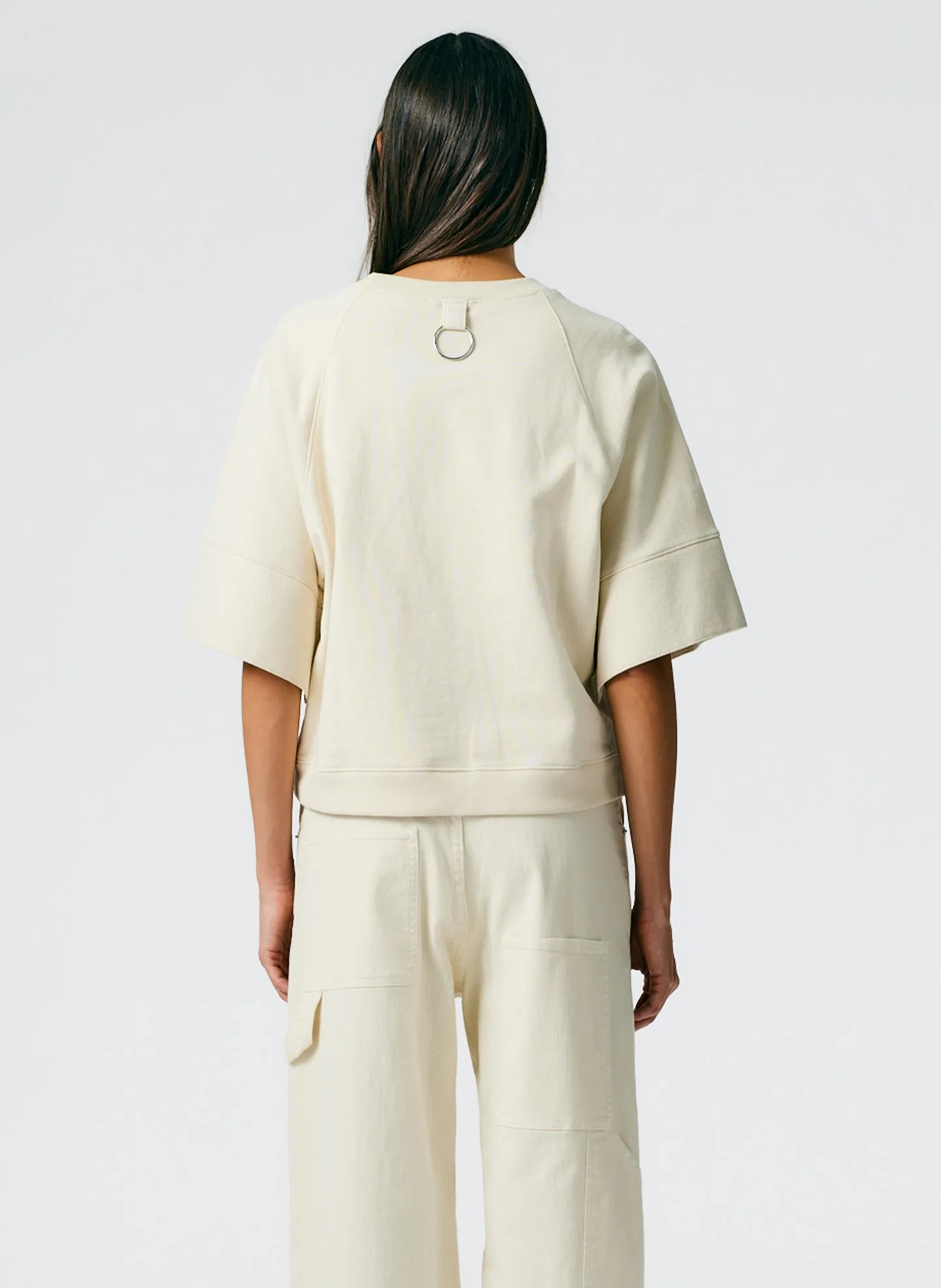 Crewneck Easy Sweatshirt sold by Tibi product image thumbnail 3