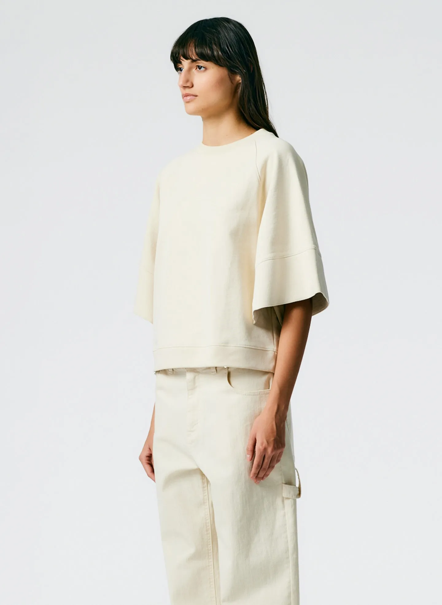 Crewneck Easy Sweatshirt sold by Tibi product image thumbnail 2