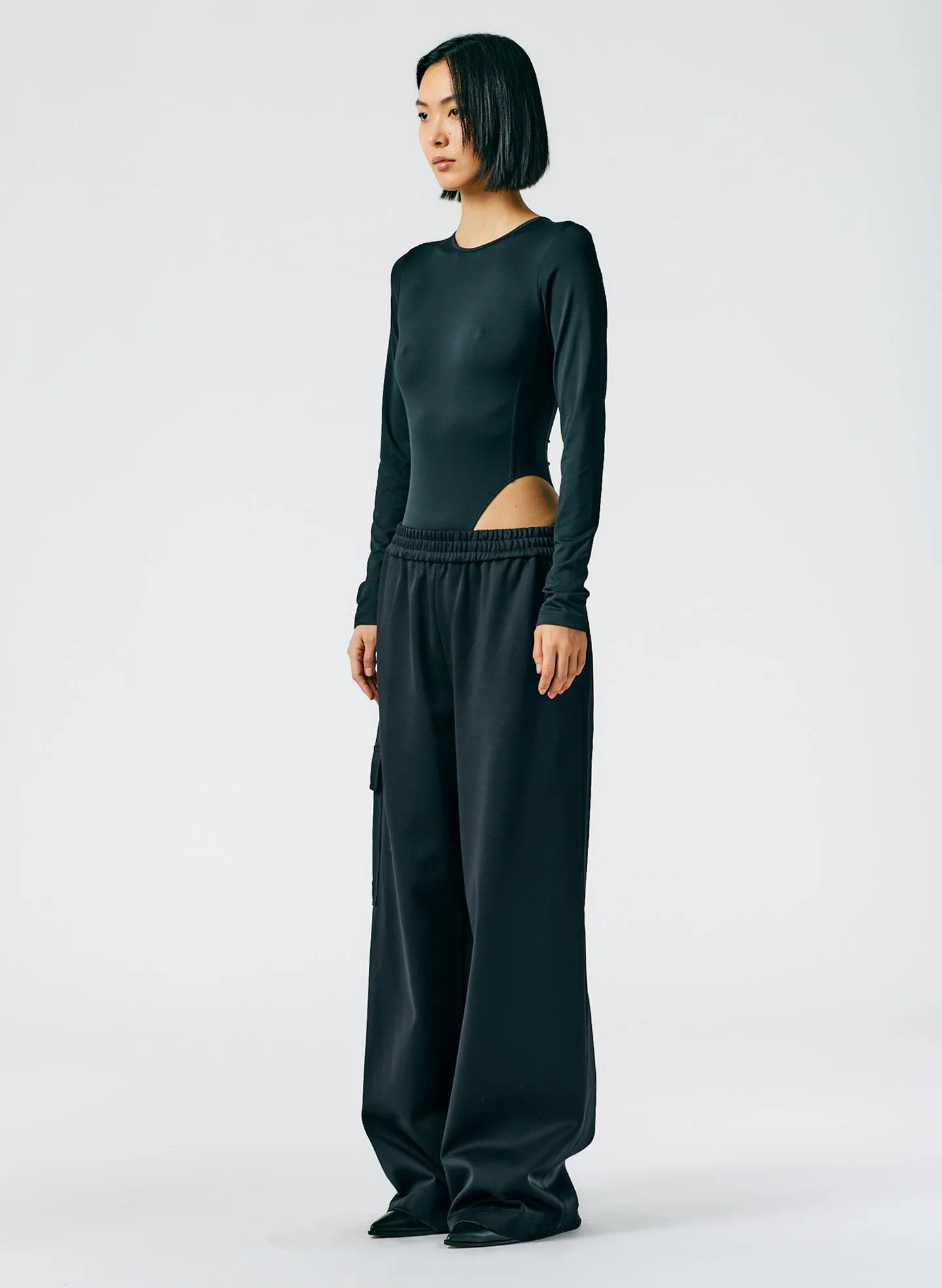 Active Knit Wide Leg Pull On Pant sold by Tibi product image thumbnail 4