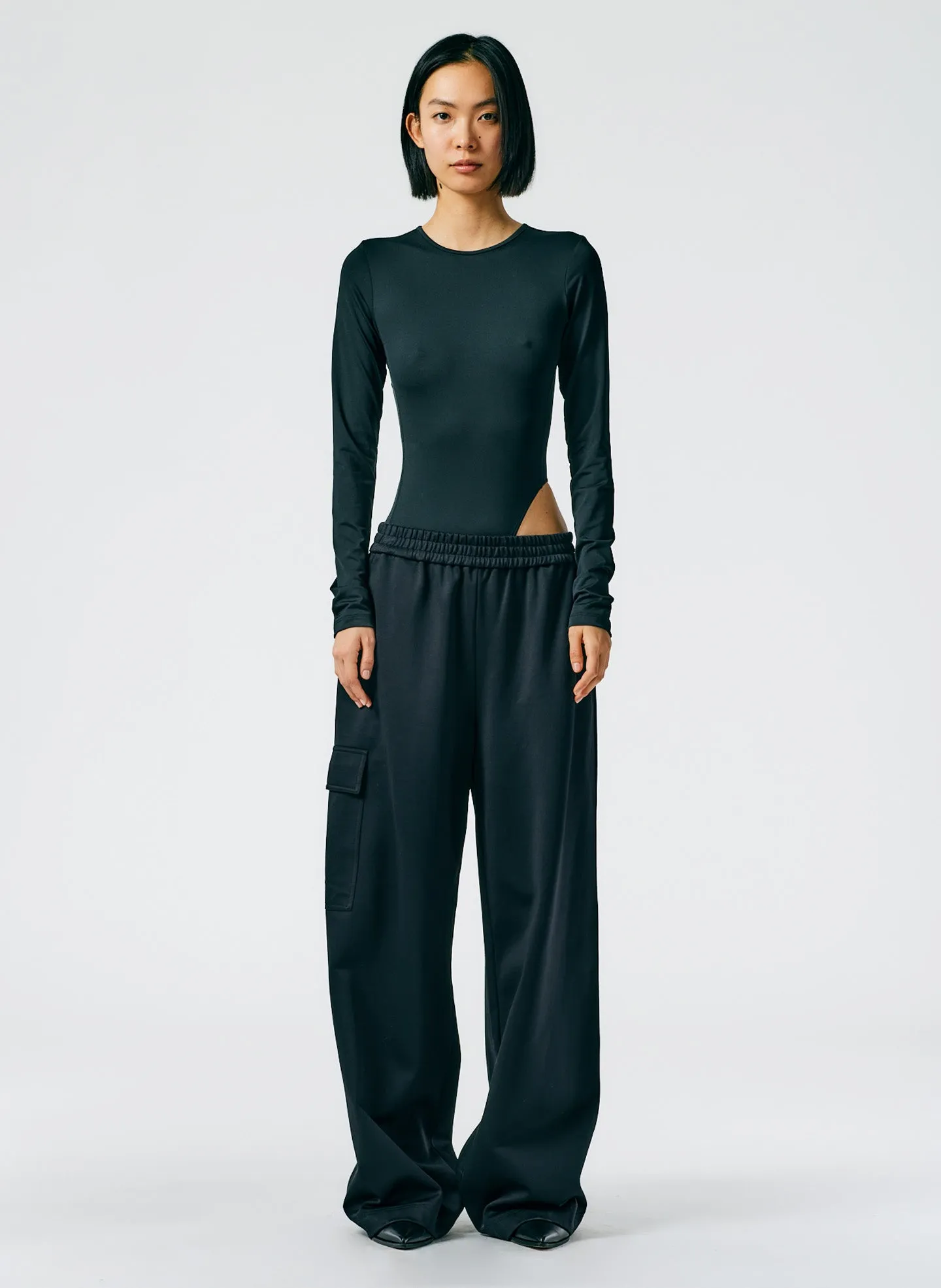 Active Knit Wide Leg Pull On Pant sold by Tibi product image thumbnail 3