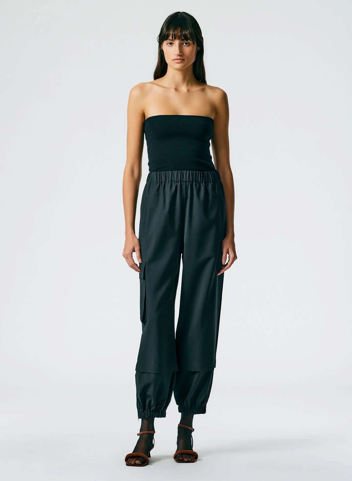 Compact Stretch Cashmere Tube Top sold by Tibi product image thumbnail 4