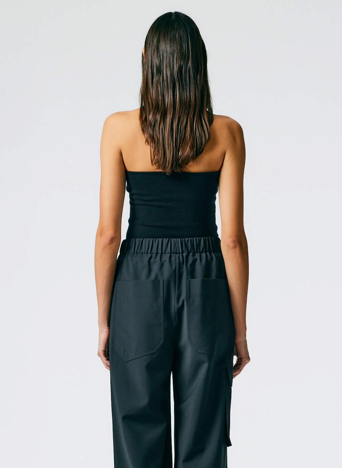 Compact Stretch Cashmere Tube Top sold by Tibi product image thumbnail 3
