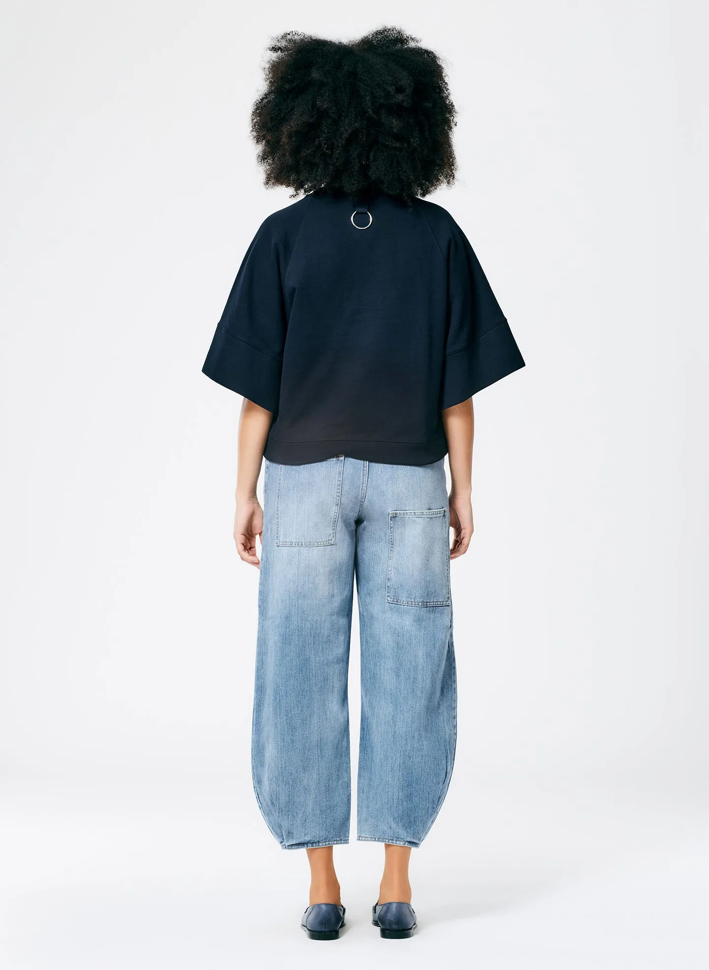 Crewneck Easy Sweatshirt sold by Tibi product image thumbnail 4