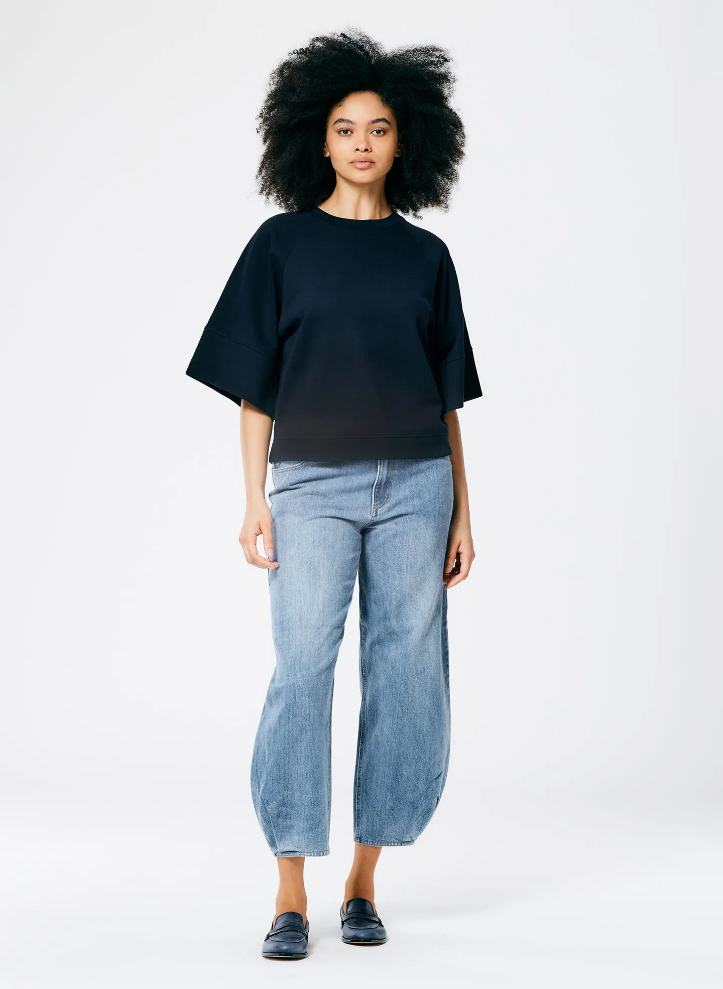 Crewneck Easy Sweatshirt sold by Tibi product image thumbnail 2