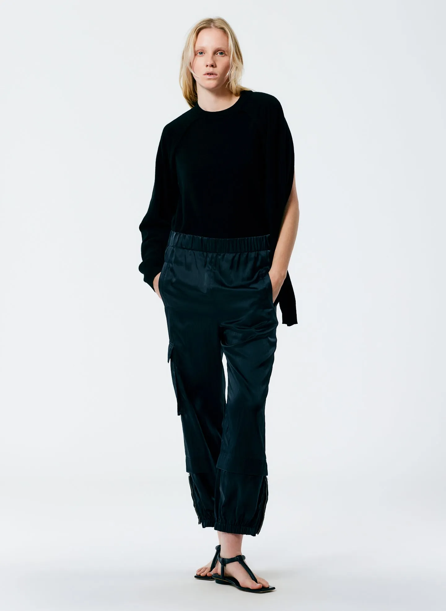 Feather Weight Cashmere Easy Cocoon Tunic sold by Tibi product image thumbnail 5