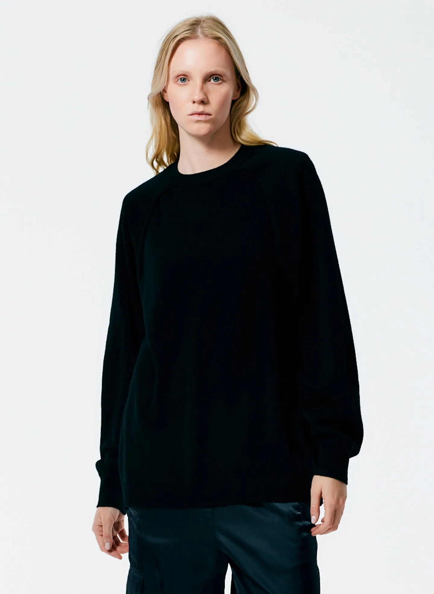 Feather Weight Cashmere Easy Cocoon Tunic sold by Tibi product image thumbnail 3