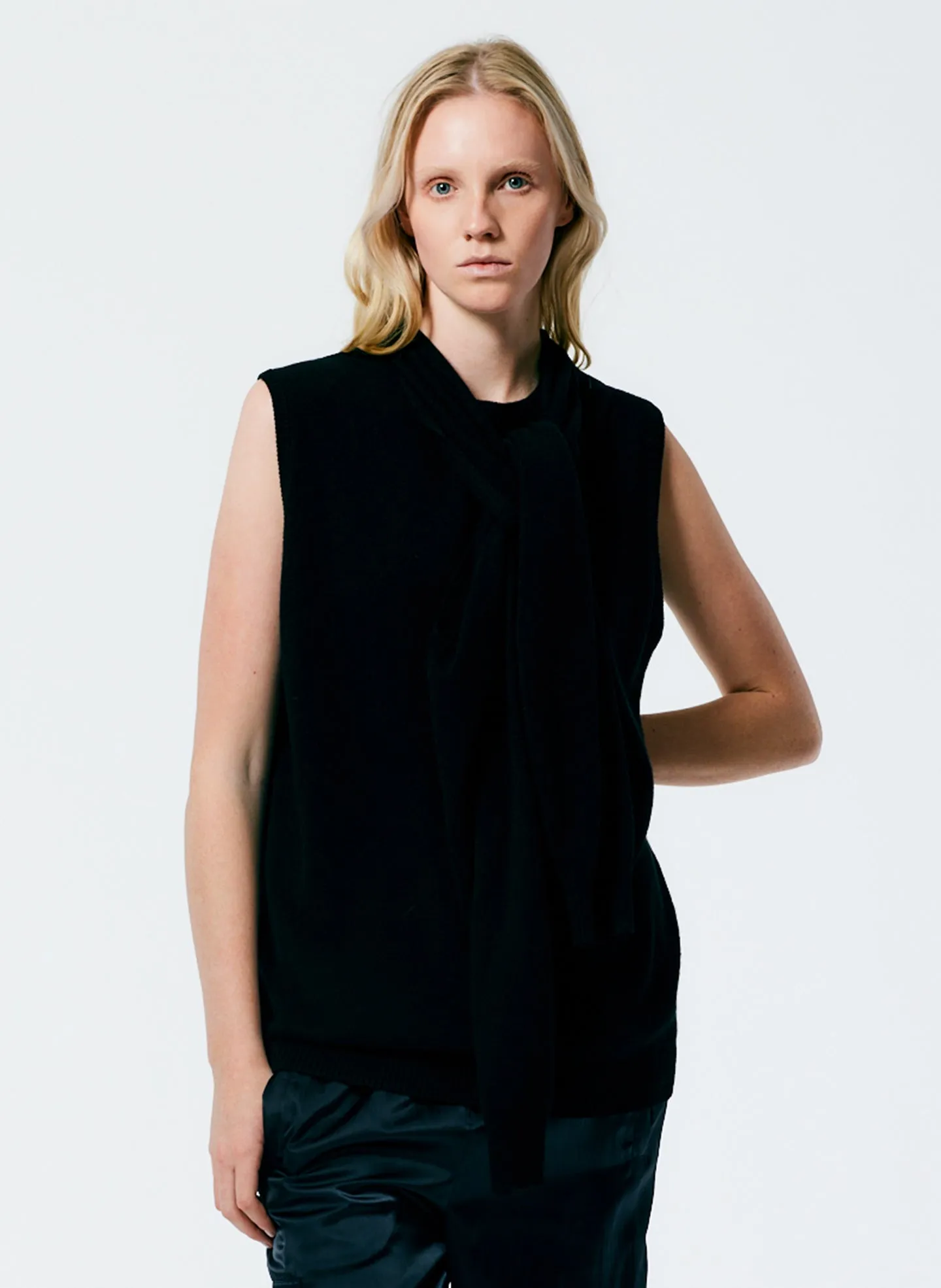 Feather Weight Cashmere Easy Cocoon Tunic sold by Tibi product image thumbnail 2