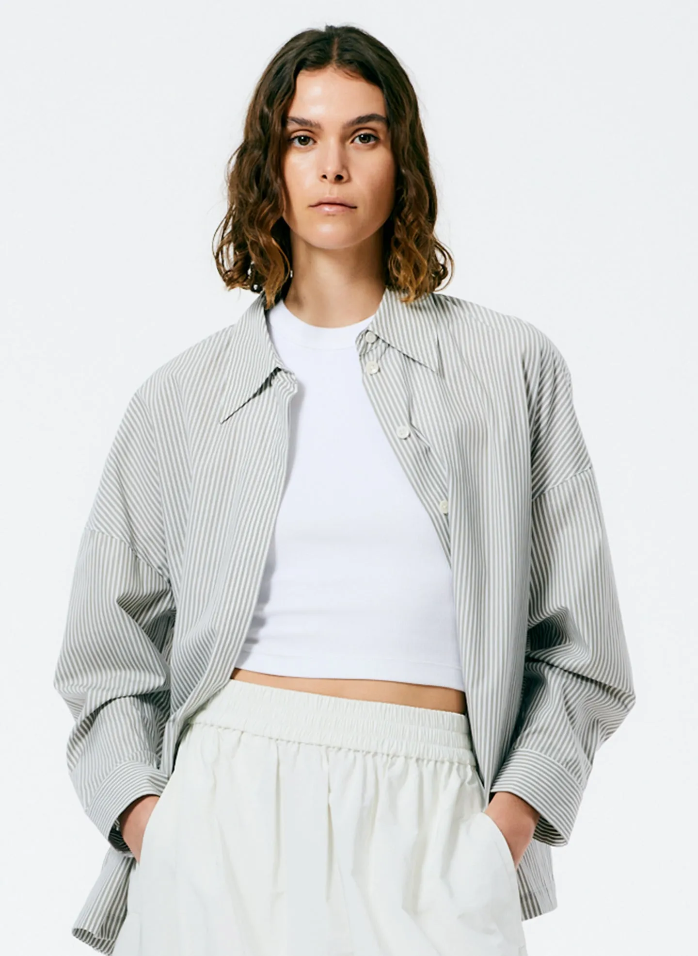 Classic Menswear Gabe Oversized Shirt sold by Tibi