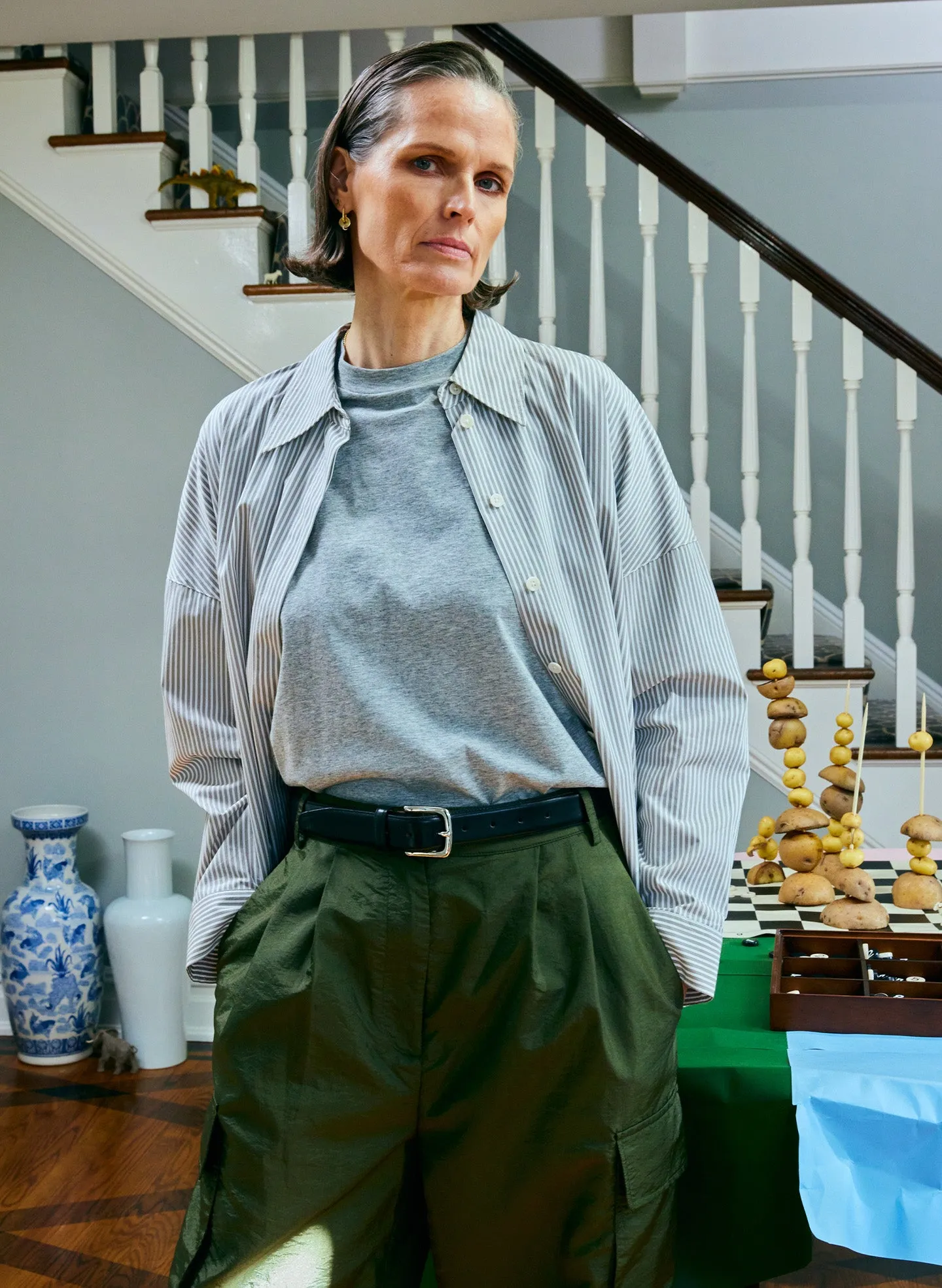 Classic Menswear Gabe Oversized Shirt sold by Tibi product image thumbnail 2