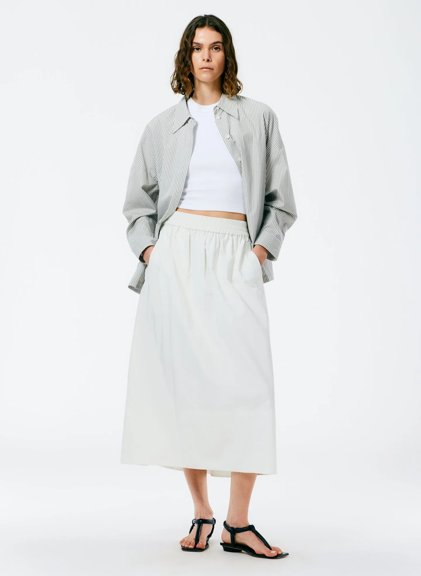 Classic Menswear Gabe Oversized Shirt sold by Tibi product image thumbnail 4