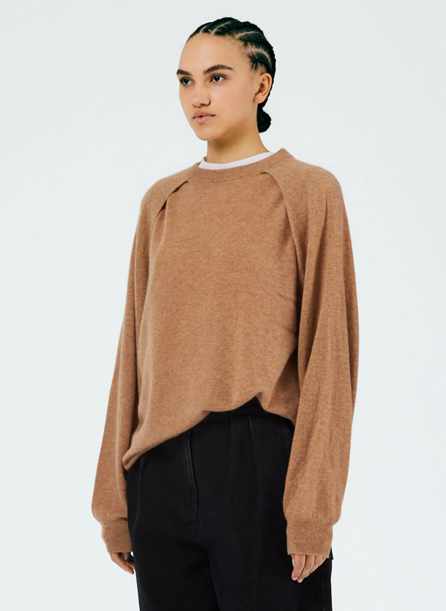 Feather Weight Cashmere Easy Cocoon Tunic sold by Tibi product image thumbnail 2