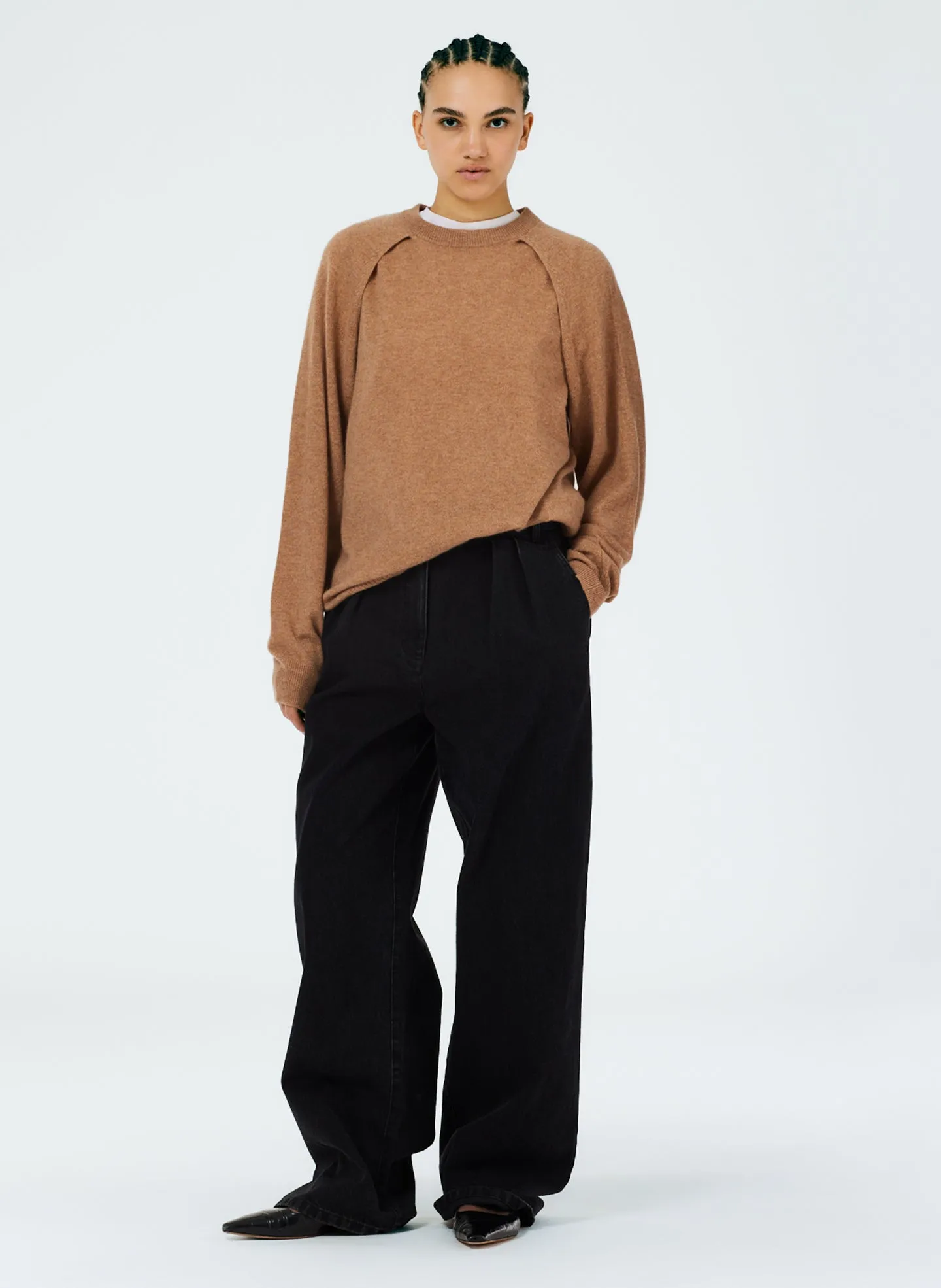 Feather Weight Cashmere Easy Cocoon Tunic sold by Tibi product image thumbnail 4