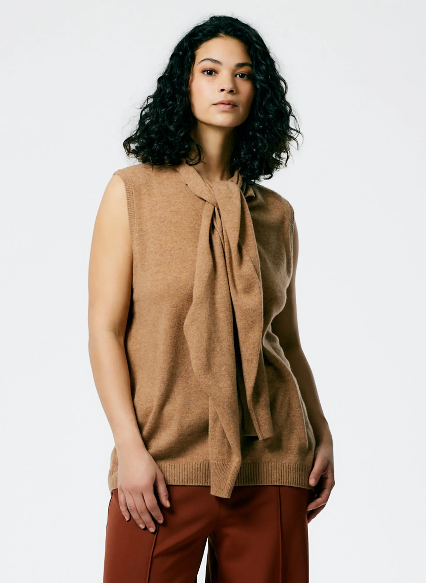 Feather Weight Cashmere Easy Cocoon Tunic sold by Tibi product image thumbnail 5