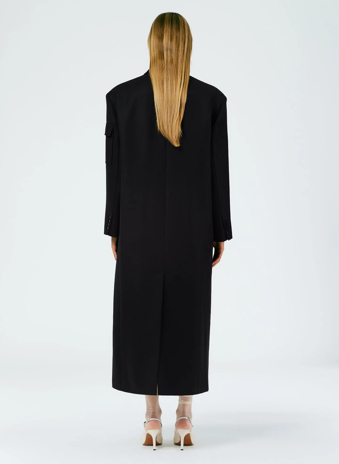 Luxe Tuxedo Maxi Tux Coat sold by Tibi product image thumbnail 4