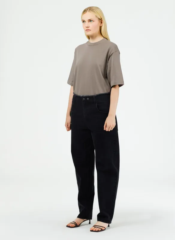 Black Denim Newman Jean made by Tibi