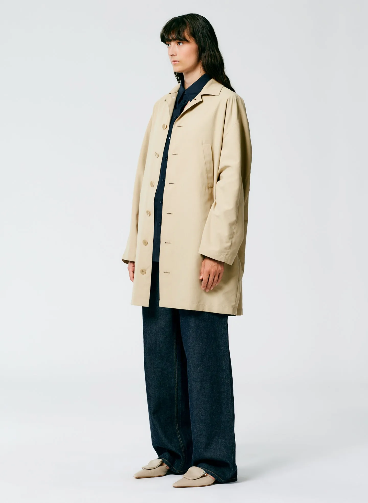 Clyde Oversized Fluid Labcoat sold by Tibi product image thumbnail 2