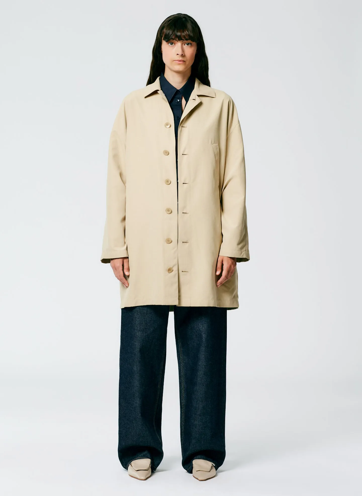 Clyde Oversized Fluid Labcoat sold by Tibi