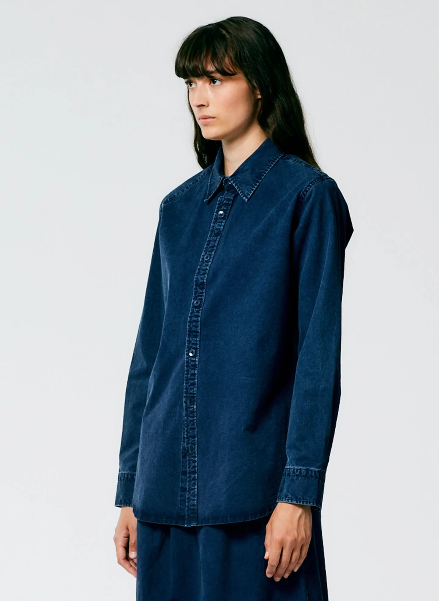 Tencel Cotton Charlie Slim Men's Shirt sold by Tibi product image thumbnail 3